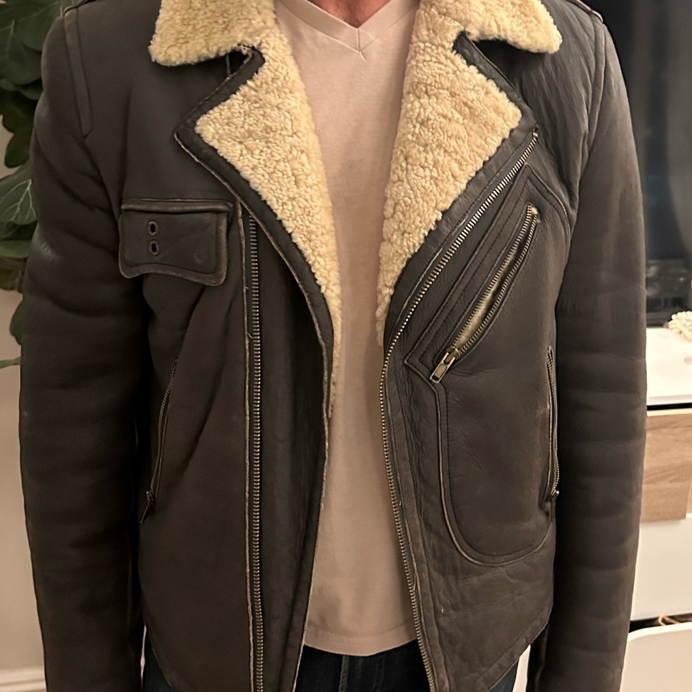 Marc Jacobs Brown Shearling Jacket